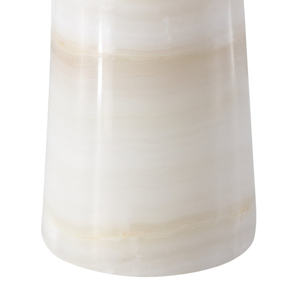 Safavieh ISMERALDA Jade Stone Table Lamp - Elegant Off-White Linen Shade & Dimmer for Modern Décor Style CTL1079A
