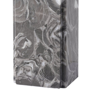 Safavieh Mackenzie Square Marble Table Lamp - Elegant Geometric Design For Sophisticated Home Decor Light Grey ,White Italian Marble ,Iron ,Shade Ctl1080f