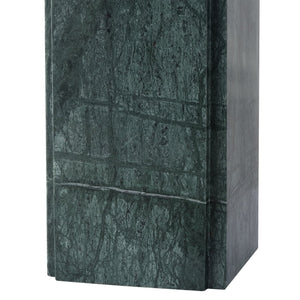 Safavieh Mackenzie Square Marble Table Lamp – Elegant Dark Green & White Design For Chic Home Decor Dark Green ,White Italian Marble ,Iron ,Shade Ctl1080g