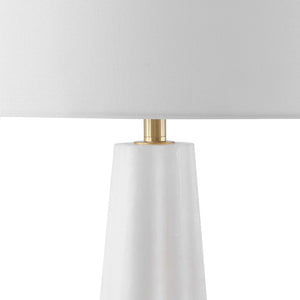 Safavieh Ophelie Alabaster Table Lamp - Elegant Iron Design With Unique Alabaster Base For Inviting Ambiance White Alabaster ,Iron ,Shade Ctl1083a