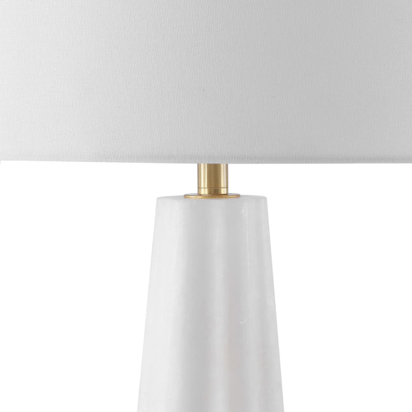 Safavieh Ophelie Alabaster Table Lamp - Elegant Iron Design With Unique Alabaster Base For Inviting Ambiance White Alabaster ,Iron ,Shade Ctl1083a