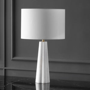 Safavieh Ophelie Alabaster Table Lamp - Elegant Iron Design With Unique Alabaster Base For Inviting Ambiance White Alabaster ,Iron ,Shade Ctl1083a