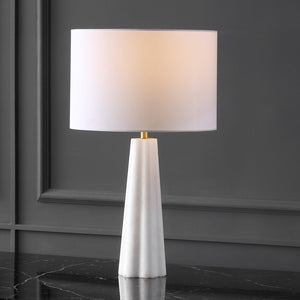 Safavieh Ophelie Alabaster Table Lamp - Elegant Iron Design With Unique Alabaster Base For Inviting Ambiance White Alabaster ,Iron ,Shade Ctl1083a