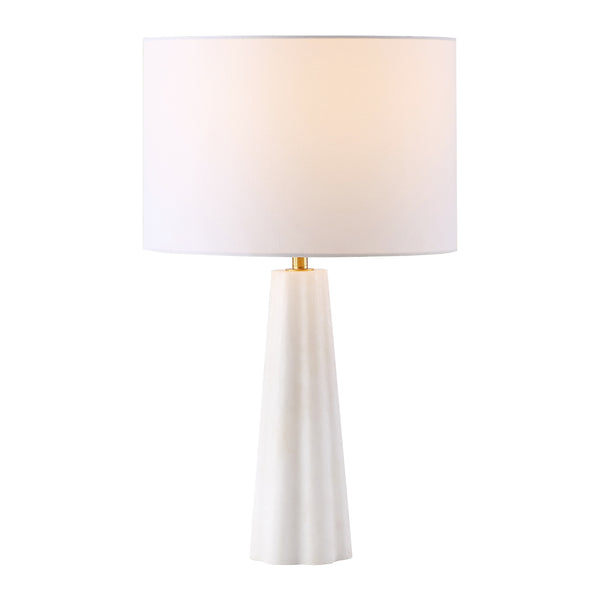 Safavieh Ophelie Alabaster Table Lamp - Elegant Iron Design With Unique Alabaster Base For Inviting Ambiance White Alabaster ,Iron ,Shade Ctl1083a