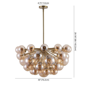 Safavieh Raphaela Glass Globe Chandelier - Elevate Your Home Decor With Exquisite Design And Timeless Elegance Gold ,White Iron ,Glass Ctl1084a