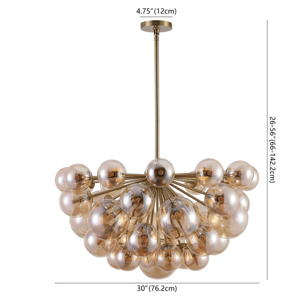 Safavieh Raphaela Glass Globe Chandelier - Elevate Your Home Decor With Exquisite Design And Timeless Elegance Gold ,White Iron ,Glass Ctl1084a