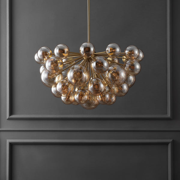 Safavieh Raphaela Glass Globe Chandelier - Elevate Your Home Decor With Exquisite Design And Timeless Elegance Gold ,White Iron ,Glass Ctl1084a