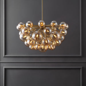 Safavieh Raphaela Glass Globe Chandelier - Elevate Your Home Decor With Exquisite Design And Timeless Elegance Gold ,White Iron ,Glass Ctl1084a
