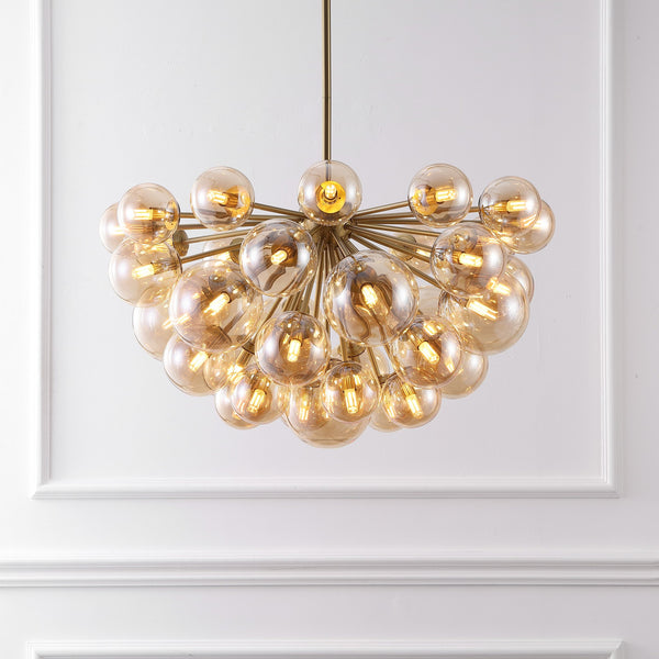 Safavieh Raphaela Glass Globe Chandelier - Elevate Your Home Decor With Exquisite Design And Timeless Elegance Gold ,White Iron ,Glass Ctl1084a