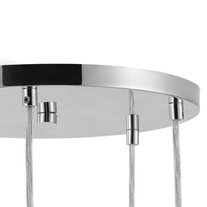 Safavieh Skylina Metal 5 Light Chandelier - Elegant Iron Design For Ambient Illumination And Glamorous Decor Chrome Iron ,Glass Ctl1085a