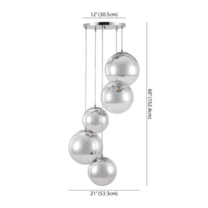Safavieh Skylina Metal 5 Light Chandelier - Elegant Iron Design For Ambient Illumination And Glamorous Decor Chrome Iron ,Glass Ctl1085a