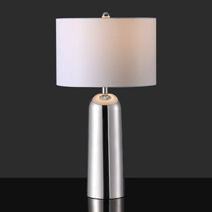 Safavieh CHADRIC Metal Table Lamp - Contemporary Two-Tone Design for Stylish Ambient Lighting in Any Room Silver / White CTL1089A