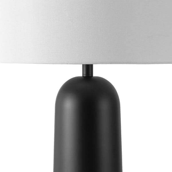 Safavieh Chadric Modern Metal Table Lamp In Black And White - Stylish Design For Home & Office Spaces Black ,White Metal ,Shade Ctl1089b