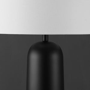 Safavieh CHADRIC Metal Table Lamp - Contemporary Two-Tone Design for Stylish Ambient Lighting in Any Room Black / White CTL1089B