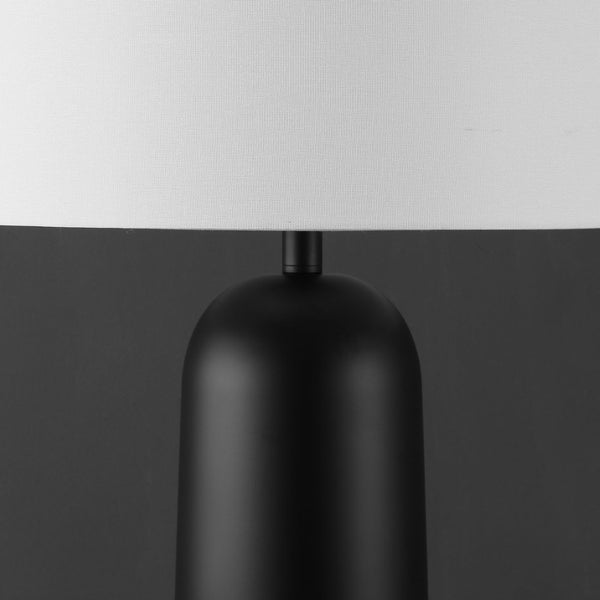 Safavieh CHADRIC Metal Table Lamp - Contemporary Two-Tone Design for Stylish Ambient Lighting in Any Room Black / White CTL1089B