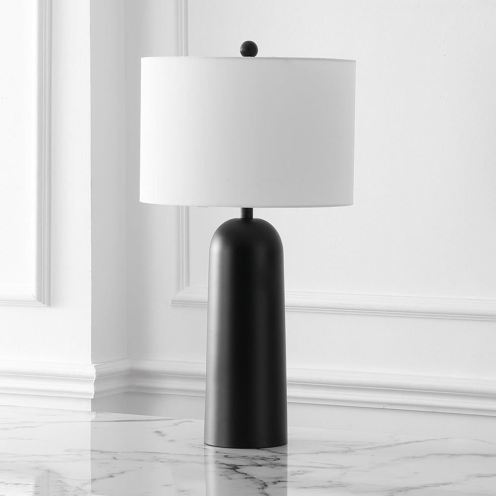 Safavieh Chadric Modern Metal Table Lamp In Black And White - Stylish Design For Home & Office Spaces Black ,White Metal ,Shade Ctl1089b