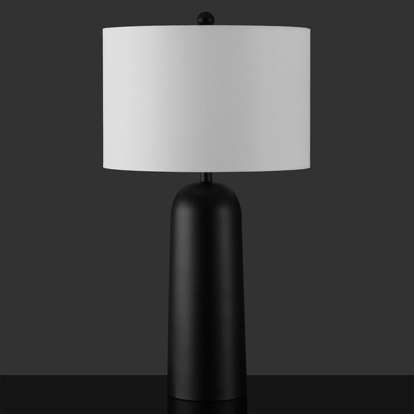 Safavieh Chadric Modern Metal Table Lamp In Black And White - Stylish Design For Home & Office Spaces Black ,White Metal ,Shade Ctl1089b