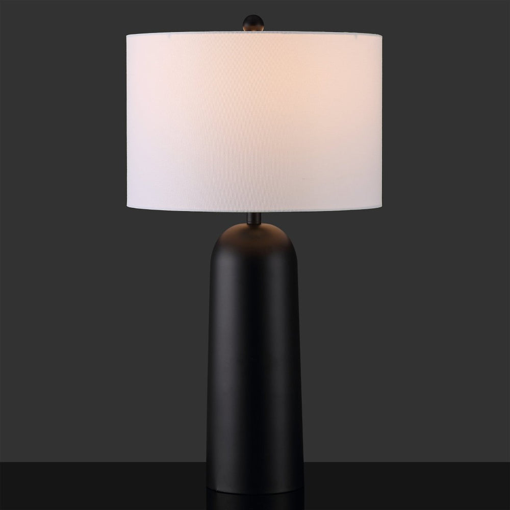 Safavieh CHADRIC Metal Table Lamp - Contemporary Two-Tone Design for Stylish Ambient Lighting in Any Room Black / White CTL1089B