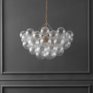 Safavieh Betty Glass Bubbles Chandelier - Illuminate Your Space With Contemporary Elegance And Timeless Charm Brass ,Clear Glass ,Metal Ctl1090a