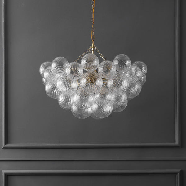 Safavieh Betty Glass Bubbles Chandelier - Illuminate Your Space With Contemporary Elegance And Timeless Charm Brass ,Clear Glass ,Metal Ctl1090a