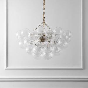 Safavieh Betty Glass Bubbles Chandelier - Illuminate Your Space With Contemporary Elegance And Timeless Charm Brass ,Clear Glass ,Metal Ctl1090a