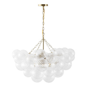 Safavieh Betty Glass Bubbles Chandelier - Illuminate Your Space With Contemporary Elegance And Timeless Charm Brass ,Clear Glass ,Metal Ctl1090a