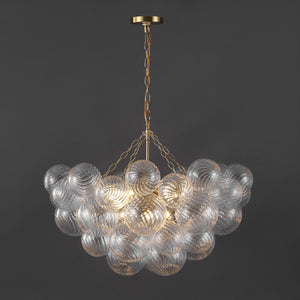 Safavieh Betty Glass Bubbles Chandelier - Illuminate Your Space With Contemporary Elegance And Timeless Charm Brass ,Clear Glass ,Metal Ctl1090a