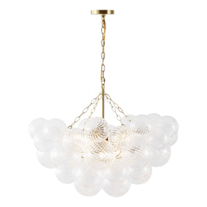 Safavieh Betty Glass Bubbles Chandelier - Illuminate Your Space With Contemporary Elegance And Timeless Charm Brass ,Clear Glass ,Metal Ctl1090a