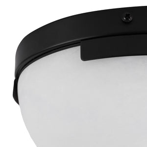 Safavieh Eddie Alabaster Flush Mount Light Fixture - Contemporary Elegance For Stylish Home Illumination Black ,Off White Alabaster ,Metal Ctl1091b