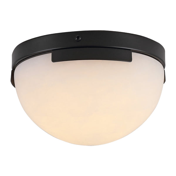Safavieh Eddie Alabaster Flush Mount Light Fixture - Contemporary Elegance For Stylish Home Illumination Black ,Off White Alabaster ,Metal Ctl1091b