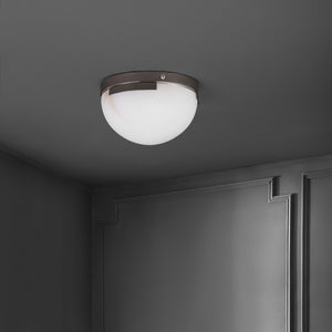 Safavieh Eddie Alabaster Flush Mount Light Fixture - Contemporary Elegance For Stylish Home Illumination Silver ,Off White Alabaster ,Metal Ctl1091c