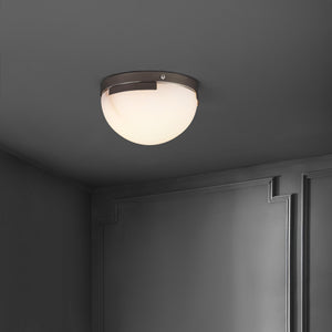 Safavieh Eddie Alabaster Flush Mount Light Fixture - Contemporary Elegance For Stylish Home Illumination Silver ,Off White Alabaster ,Metal Ctl1091c