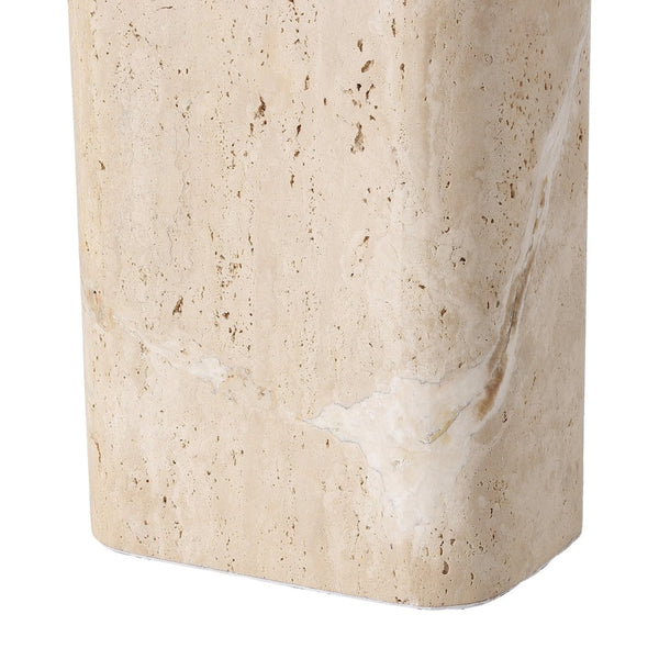 Safavieh LISABRYNA Elegant Travertine Table Lamp with White Shade - Ambient Lighting for Timeless Décor CTL1094A
