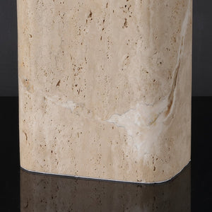 Safavieh LISABRYNA Elegant Travertine Table Lamp with White Shade - Ambient Lighting for Timeless Décor CTL1094A
