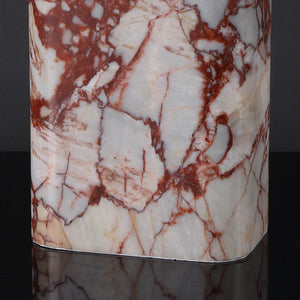 Safavieh LISABRYNA Marble Table Lamp – Elegant White & Red Accent for Modern Living Spaces, 22” Height CTL1094B