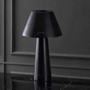 Safavieh HENRIK Marble Table Lamp - Modern Black Iron & Natural Marble Design for Elegant Home Lighting CTL1096A