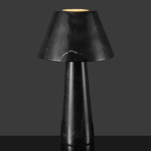 Safavieh HENRIK Marble Table Lamp - Modern Black Iron & Natural Marble Design for Elegant Home Lighting CTL1096A