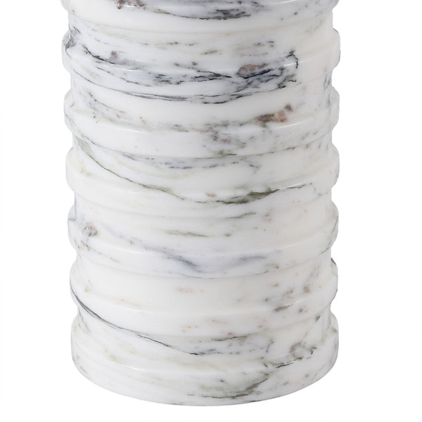 Safavieh GIZELLE Round Marble Table Lamp - Stylish White & Grey Design for Elegant Home Decor & Lighting CTL1097A