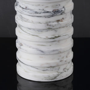 Safavieh GIZELLE Round Marble Table Lamp - Stylish White & Grey Design for Elegant Home Decor & Lighting CTL1097A