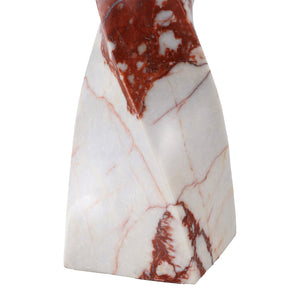 Safavieh MAYALENN Marble Table Lamp - Stunning Red & White Design with Soft Shade for Modern Elegance CTL1098B