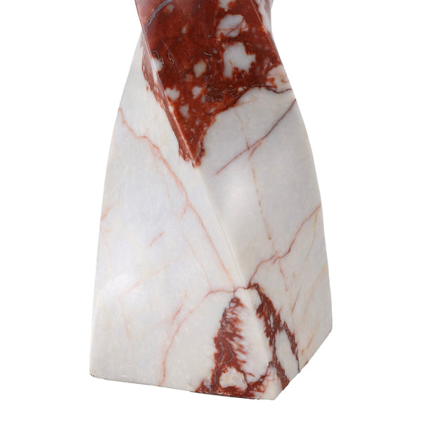 Safavieh MAYALENN Marble Table Lamp - Stunning Red & White Design with Soft Shade for Modern Elegance CTL1098B