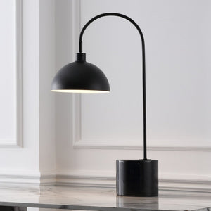 Safavieh Rosabellina Marble Base Table Lamp With Matte Iron Stem — Sculptural Ambient Lighting For Modern Spaces BLACK CTL1103A