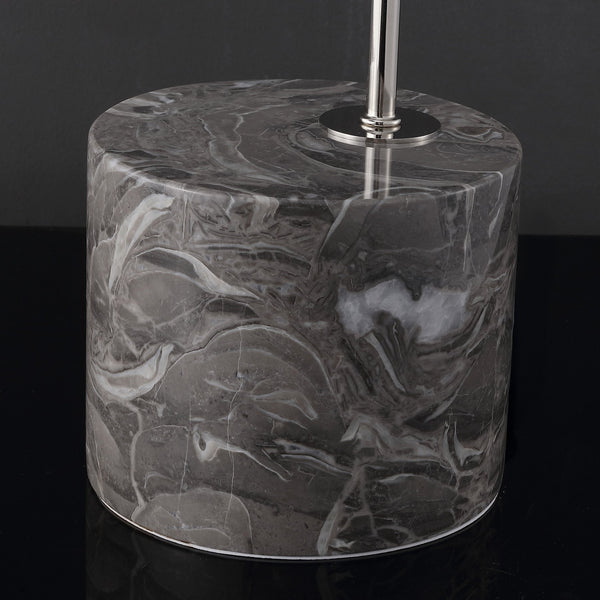 Safavieh Rosabellina Marble Base Table Lamp With Matte Iron Stem — Sculptural Ambient Lighting For Modern Spaces SILVER / GREY CTL1103B
