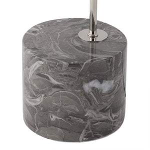 Safavieh Rosabellina Marble Base Table Lamp With Matte Iron Stem — Sculptural Ambient Lighting For Modern Spaces SILVER / GREY CTL1103B