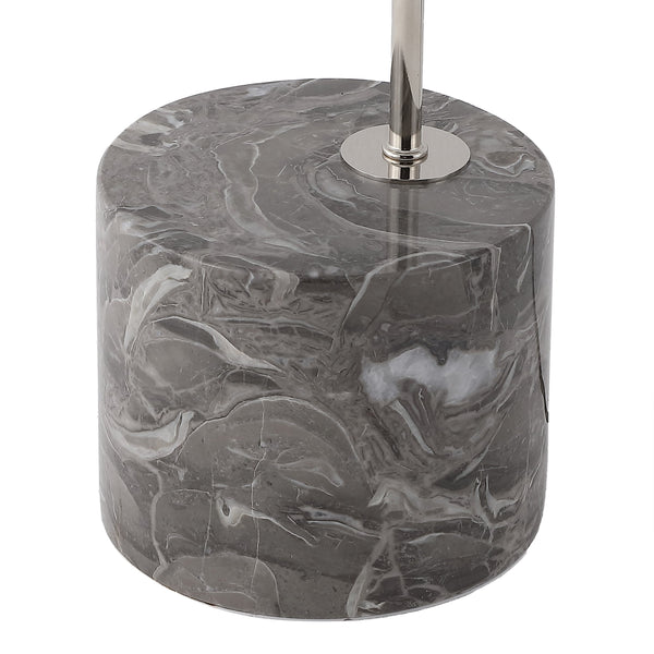 Safavieh Rosabellina Marble Base Table Lamp With Matte Iron Stem — Sculptural Ambient Lighting For Modern Spaces SILVER / GREY CTL1103B