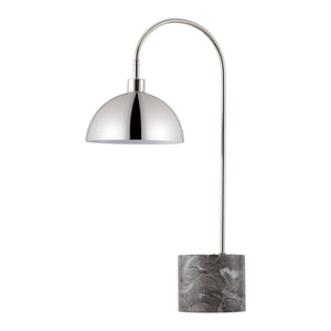 Safavieh Rosabellina Marble Base Table Lamp With Matte Iron Stem — Sculptural Ambient Lighting For Modern Spaces SILVER / GREY CTL1103B