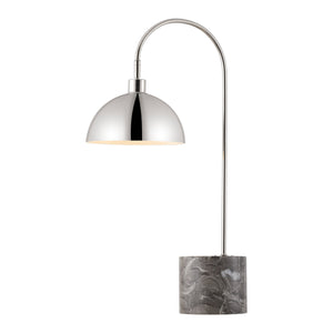 Safavieh Rosabellina Marble Base Table Lamp With Matte Iron Stem — Sculptural Ambient Lighting For Modern Spaces SILVER / GREY CTL1103B