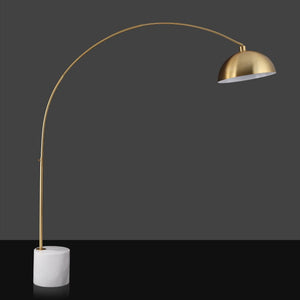 Safavieh Rosabellina 80 Inch Marble Base Floor Lamp with Gold Iron Frame for Modern Living Gold / White CTL1105A