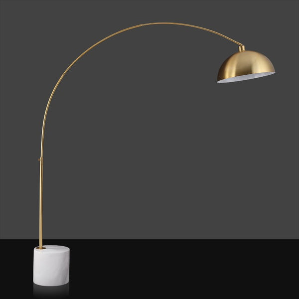 Safavieh Rosabellina 80 Inch Marble Base Floor Lamp with Gold Iron Frame for Modern Living Gold / White CTL1105A