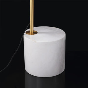 Safavieh Rosabellina 80 Inch Marble Base Floor Lamp with Gold Iron Frame for Modern Living Gold / White CTL1105A